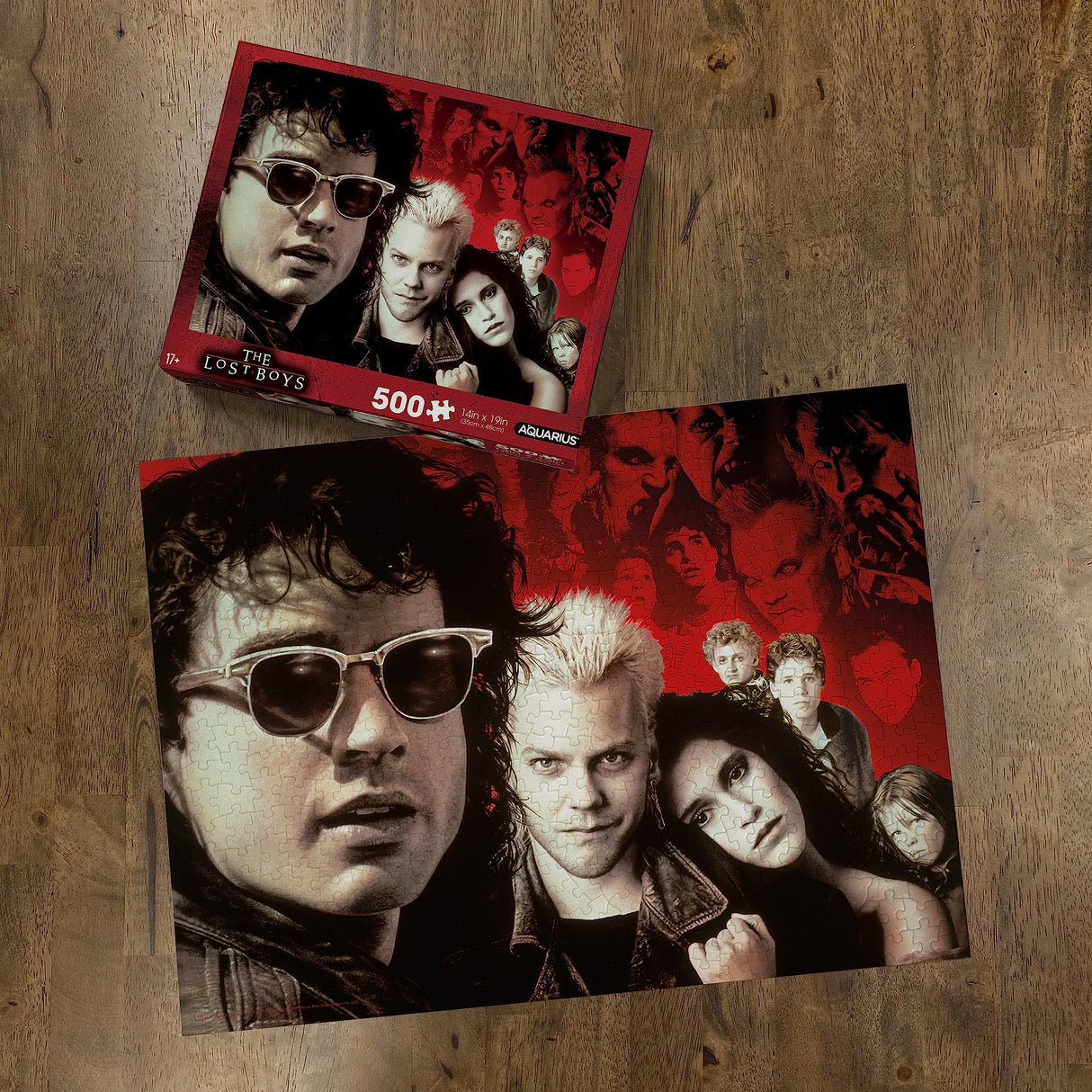 AQUARIUS Lost Boys 500pc Puzzle (500 Piece Jigsaw Puzzle) - Glare Free - Precision Fit - Officially Licensed Lost Boys Movie 500pc Puzzle Movie Merchandise & Collectibles - 14x19 Inches AQUARIUS