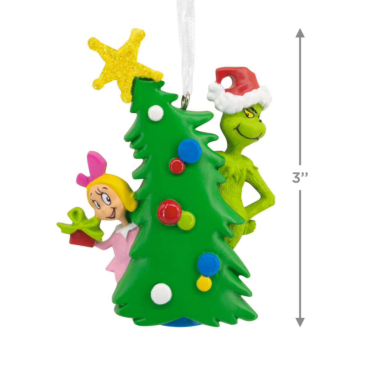 Hallmark Dr. Seuss's How the Grinch Stole Christmas! Grinch With Cindy Lou Who Christmas Ornament Hallmark