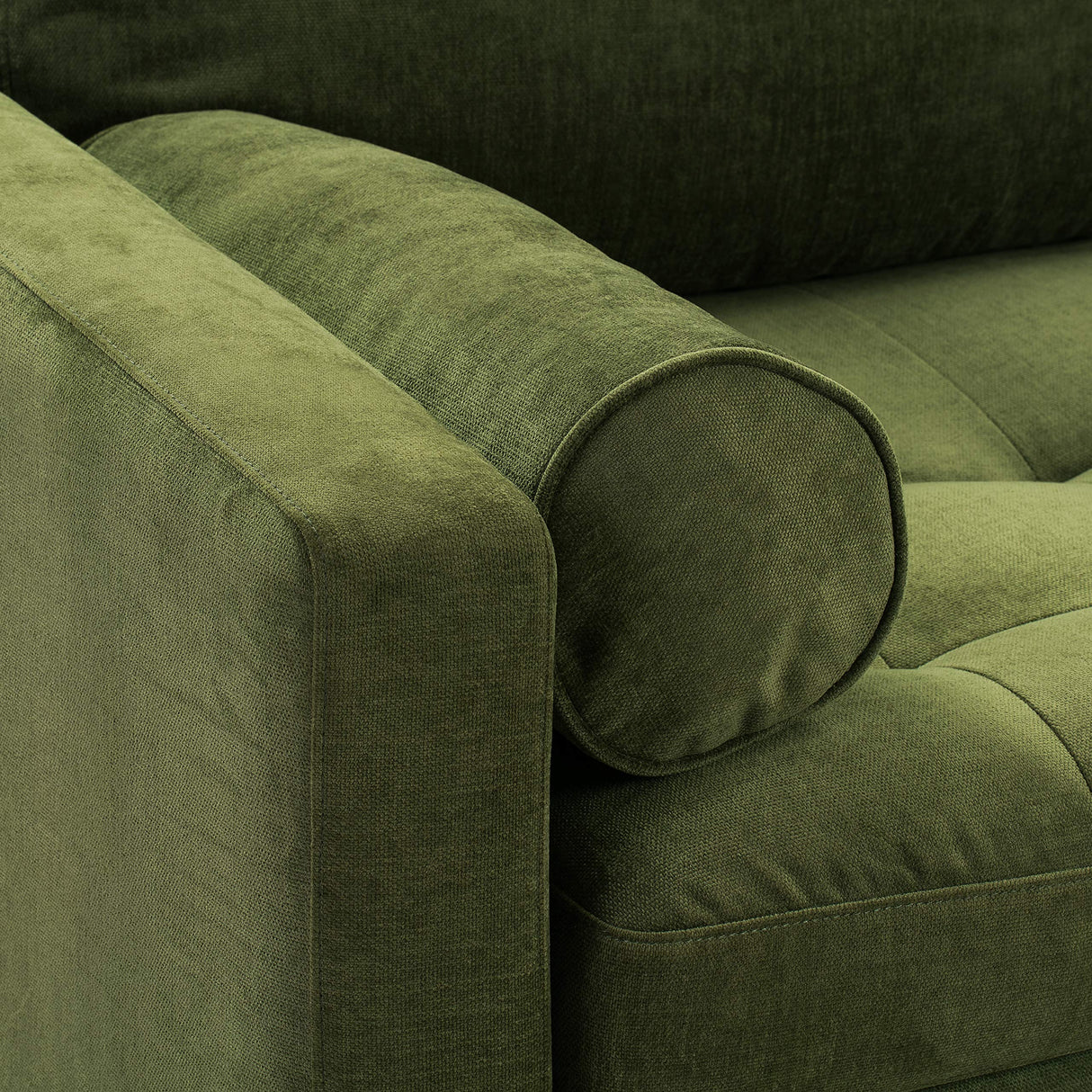 POLY & BARK Napa 88.5" Sofa in Distressed Green Velvet POLY & BARK
