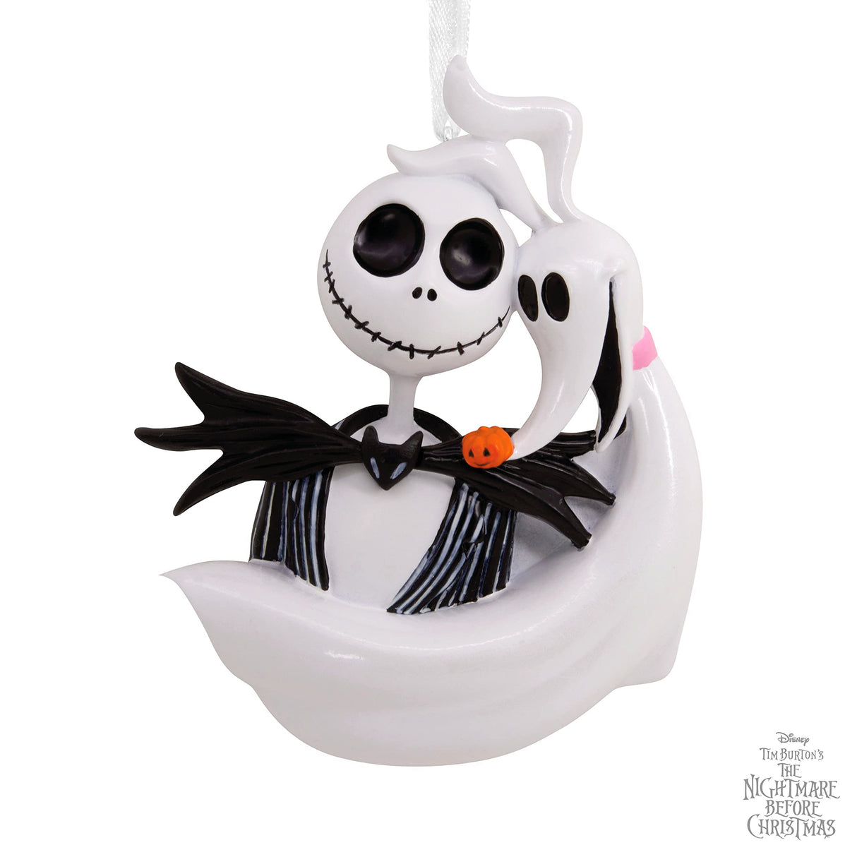 Hallmark Disney Tim Burton's The Nightmare Before Christmas Jack Skellington and Zero Christmas Ornament Hallmark