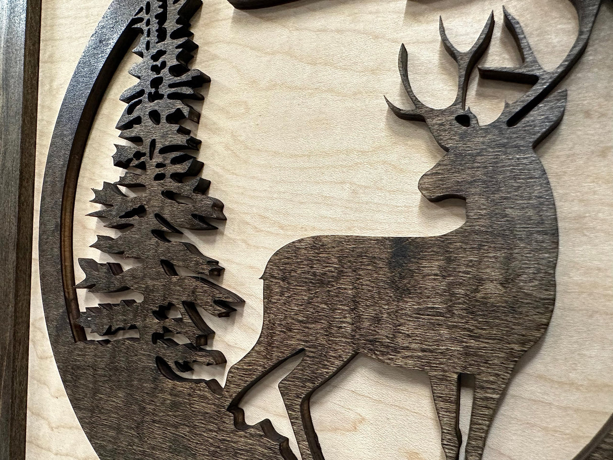 Hidden Gun Cabinet Buck in Nature - Concealed Gun Safe To Securely Store Your Gun by Bellewood Designs Bellewood Designs