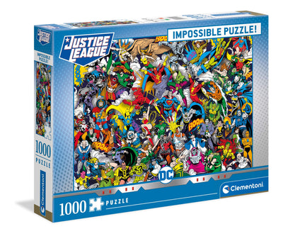 Clementoni Justice League DC Comics Jigsaw Puzzle, 1000 Pieces, Multicolored, One Size, 39599