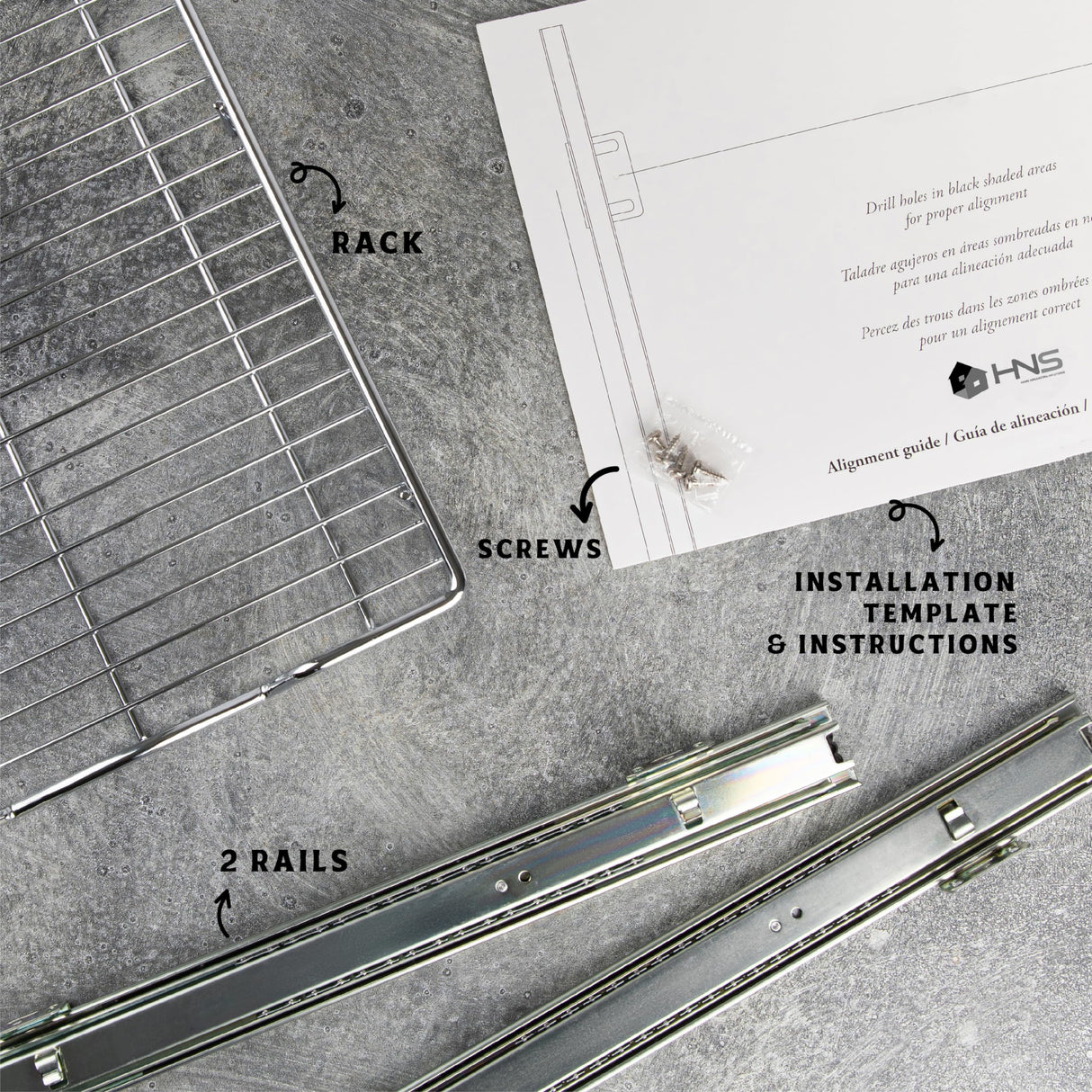 HOLD N' STORAGE Pull Out Cabinet Organizer, Heavy Duty-w/Lifetime Limited Warranty -11”W x 17”D-Requires At Least 12-1/4” Cabinet Opening, Steel Metal Cabinet Drawers Slide Out, Chrome Finish HOLDN’ STORAGE