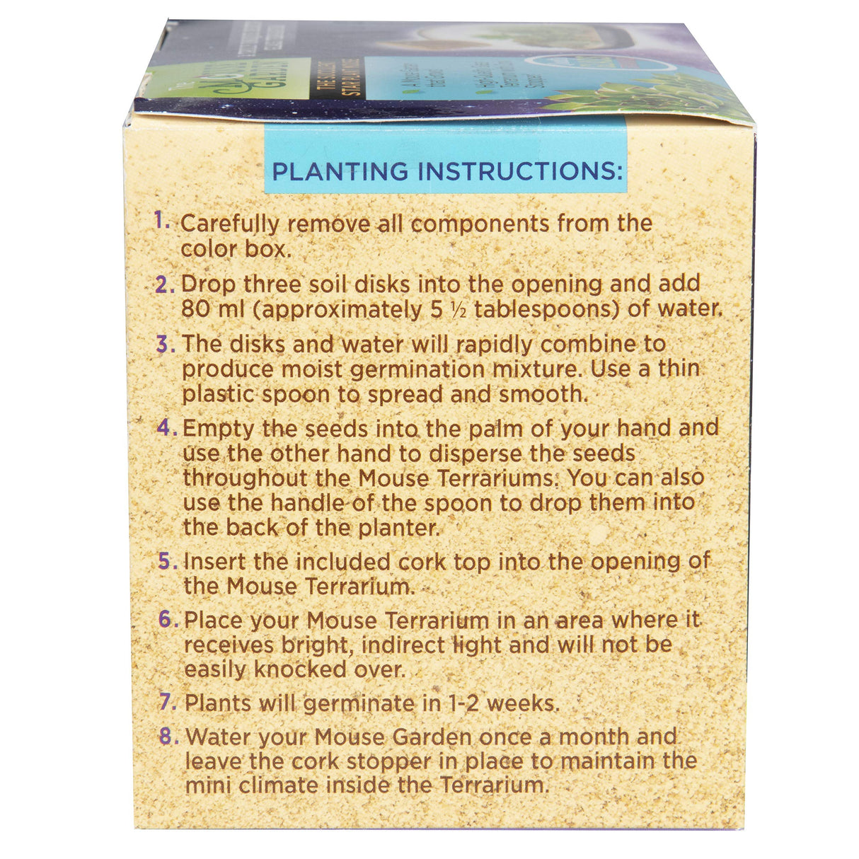 Grow Your Own Succulent Star Plant Mouse with Our Glass Terrarium Starter Kit - Fun and Easy to Grow with Complete Supplies - Plant A Mouse Garden That Will Last for Years - Great for Home Or Office Unique Gardener