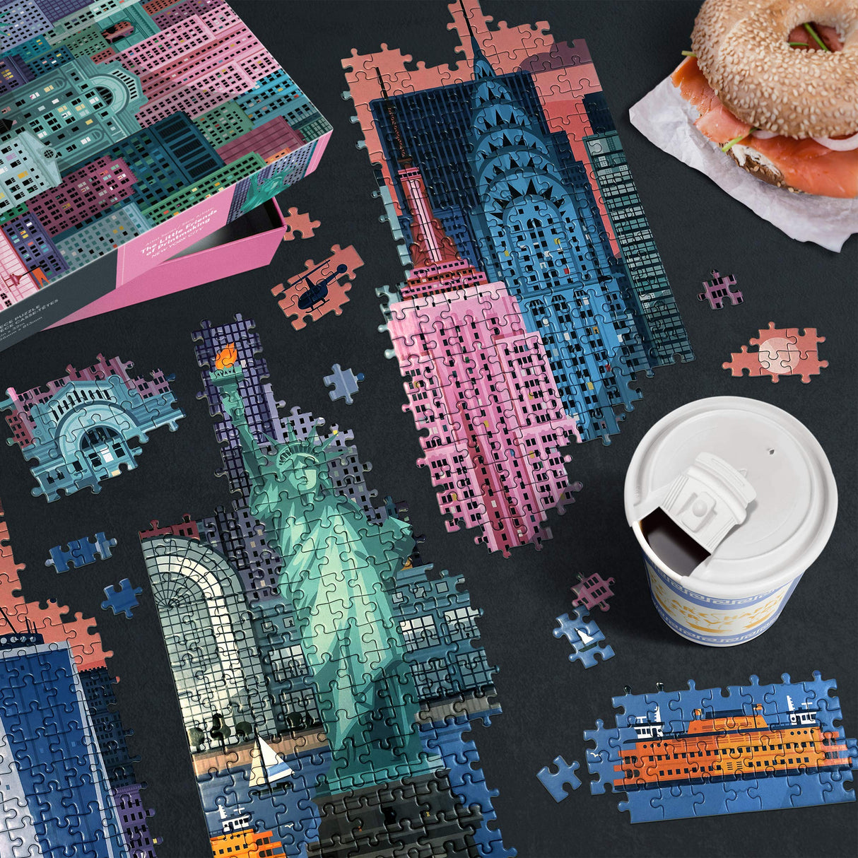Genuine Fred NEW YORK by Little Friends of Printmaking, 1000 piece puzzle Sur La Table