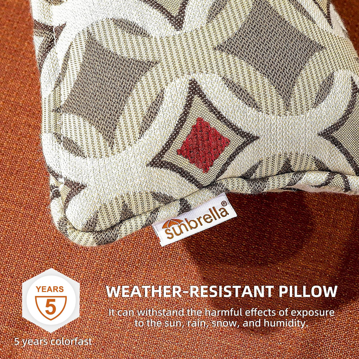 PURPLE LEAF 7 Pieces Outdoor Dining Set Cast Aluminum with 6 Armchairs and 47" Round Table, Cushion and Pillow Included, for Lawn Yard Garden Patio Dining Sets, Brick Red PURPLE LEAF