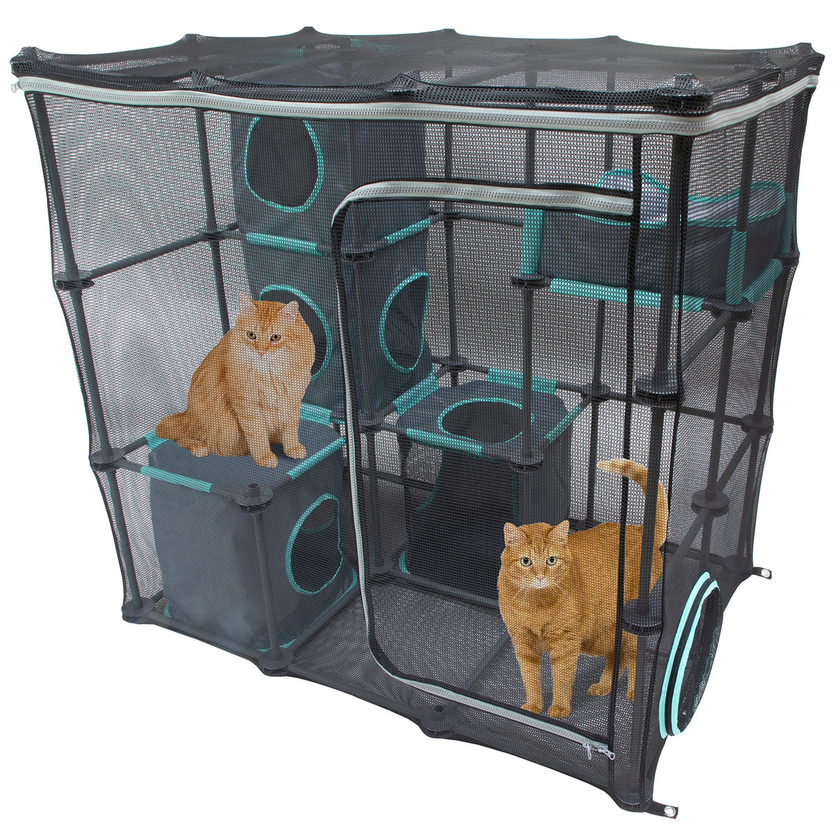 Kitty City Outdoor Catio Mega Kit for Cats, Replacement Parts, and 10' Tunnels Kitty City