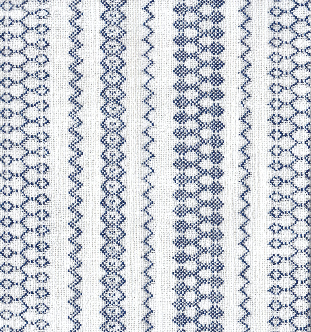 HomePop Velvet Swoop Arm Accent Chair, Blue Farmhouse Stripe HomePop