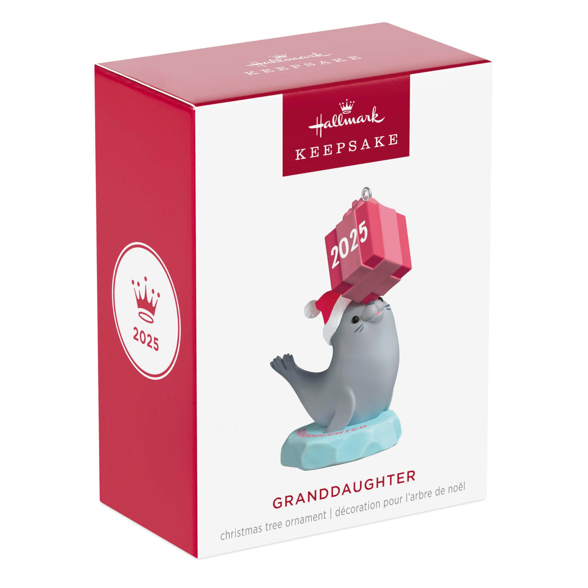 Hallmark Keepsake Christmas Ornament 2025, Granddaughter Seal 2025 Hallmark Keepsake