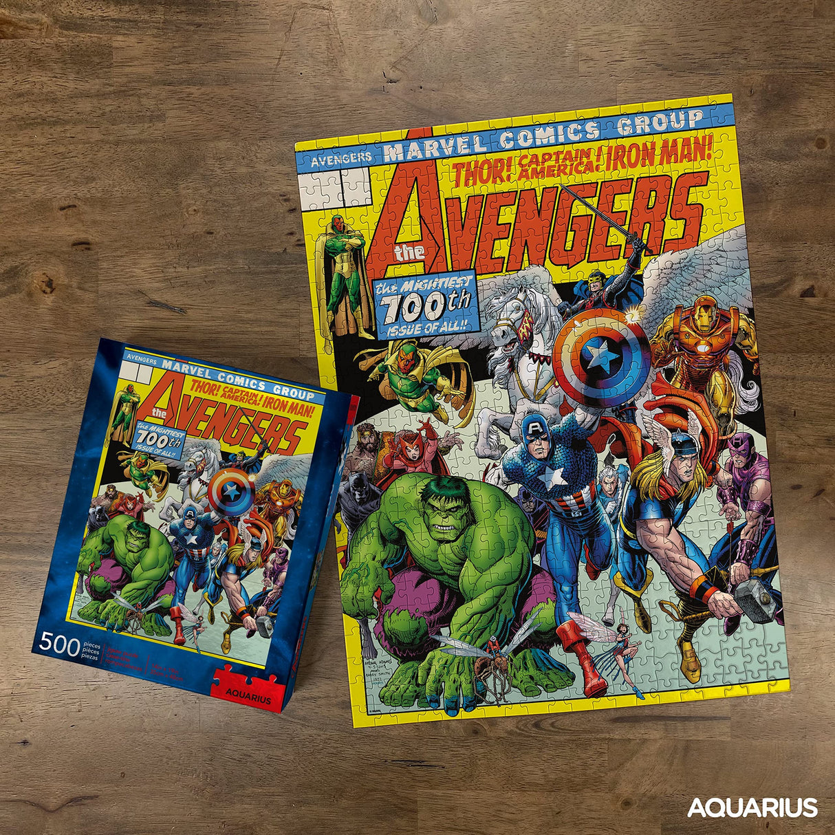 AQUARIUS Marvel Avengers Puzzle (500 Piece Jigsaw Puzzle) - Officially Licensed Marvel Merchandise & Collectibles - Glare Free - Precision Fit - 14 x 19 Inches AQUARIUS