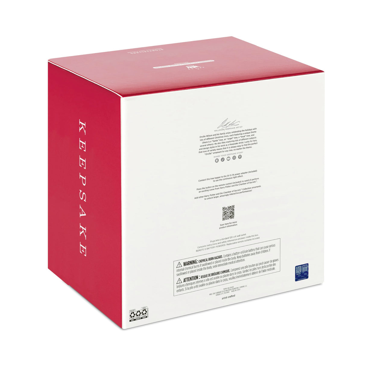 Hallmark Keepsake Christmas Tree Topper, Harry Potter and the Chamber of Secrets Collection Flying Ford Anglia in the Whomping Willow Tree With Light and Sound, Gifts for Harry Potter Fans Hallmark Keepsake