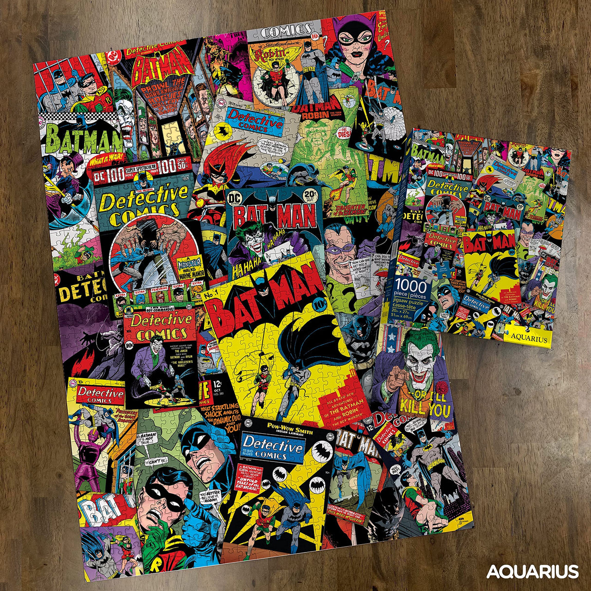 AQUARIUS DC Comics Puzzle Batman Collage (1000 Piece Jigsaw Puzzle) - Officially Licensed DC Comics Merchandise & Collectibles - Glare Free - Precision Fit - 20 x 27 Inches AQUARIUS