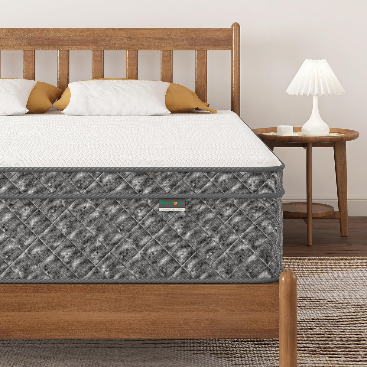 PurrJoys Full Mattress, 12 Inch Cooling-Gel Memory Foam and Pocket Spring Hybrid Mattress, Full Size Mattress in a Box, CertiPUR-US Certified, Medium Firm, Double Mattress PurrJoys