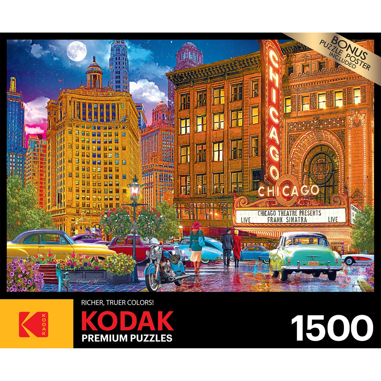 RoseArt - Kodak Premium - Chicago - 1500 Piece Jigsaw Puzzle for Adults RoseArt