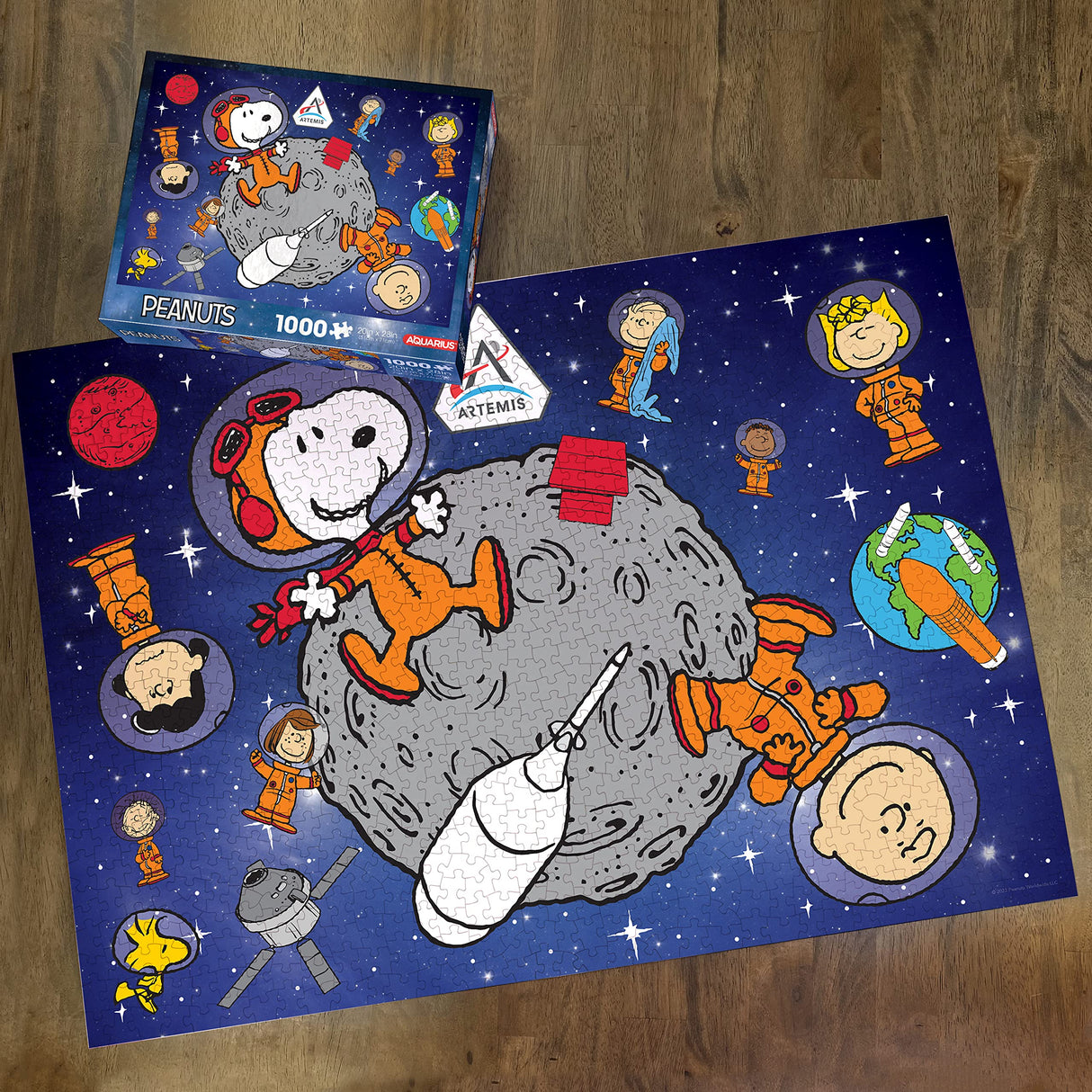 AQUARIUS Peanuts Artemis Puzzle (1000 Piece Jigsaw Puzzle) - Glare Free - Precision Fit - Virtually No Puzzle Dust - Officially Licensed Peanuts Merchandise & Collectibles - 20x28 in AQUARIUS