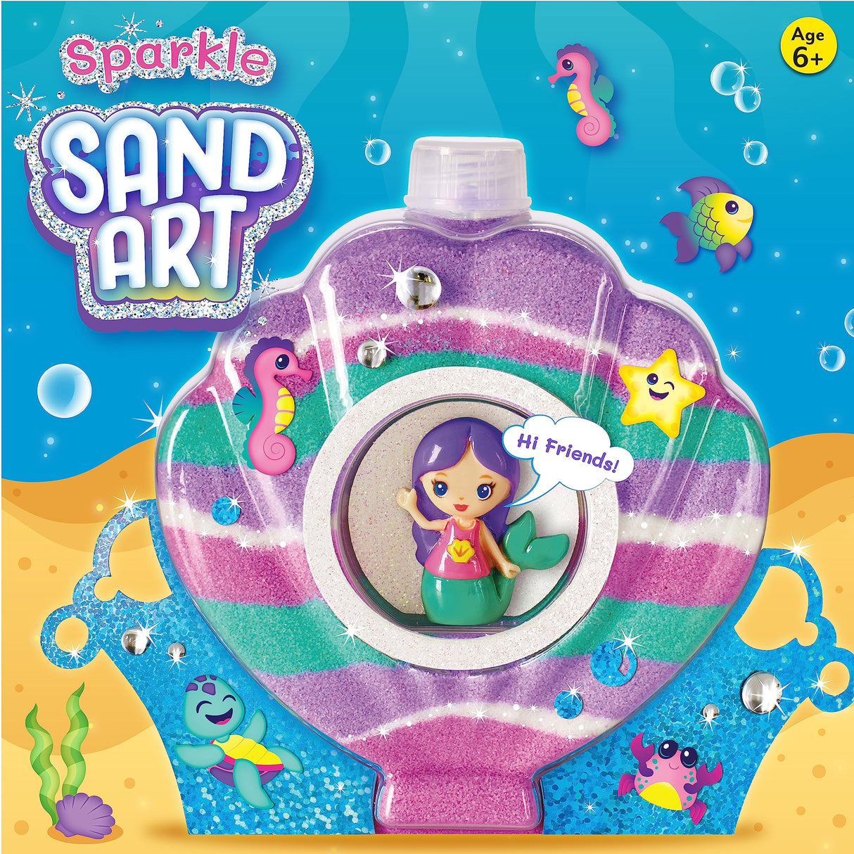 Creativity for Kids Sand Art Kit: Mermaid - Mermaid Gifts for Girls Ages 6-8+, Sand Art Kits, DIY Craft Kits for Kids Creativity for Kids