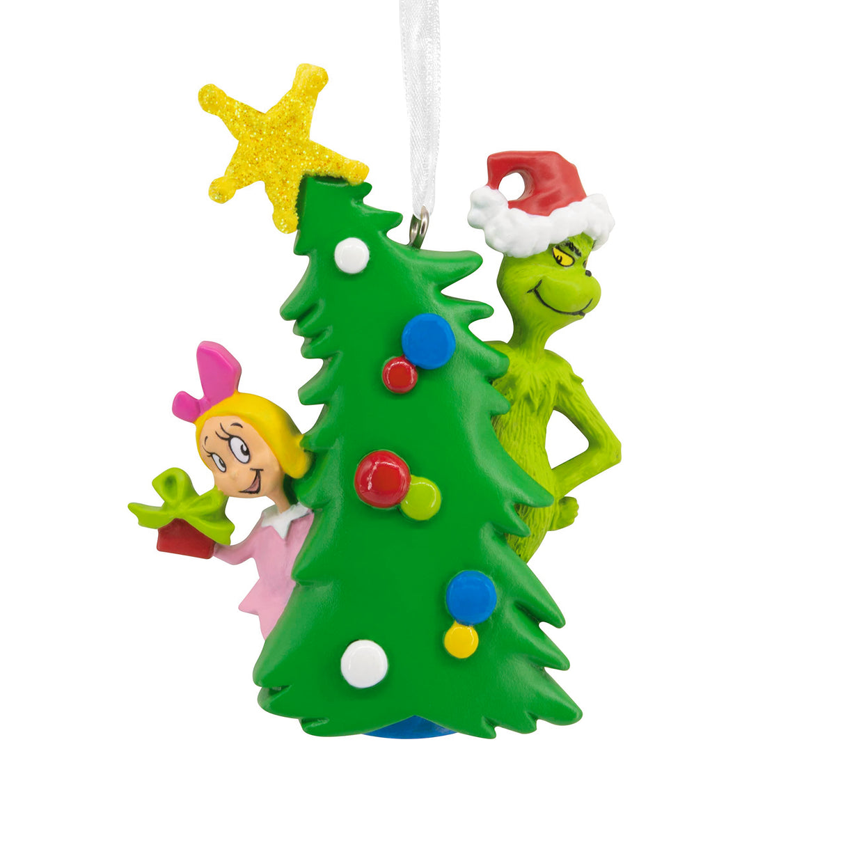 Hallmark Dr. Seuss's How the Grinch Stole Christmas! Grinch With Cindy Lou Who Christmas Ornament Hallmark