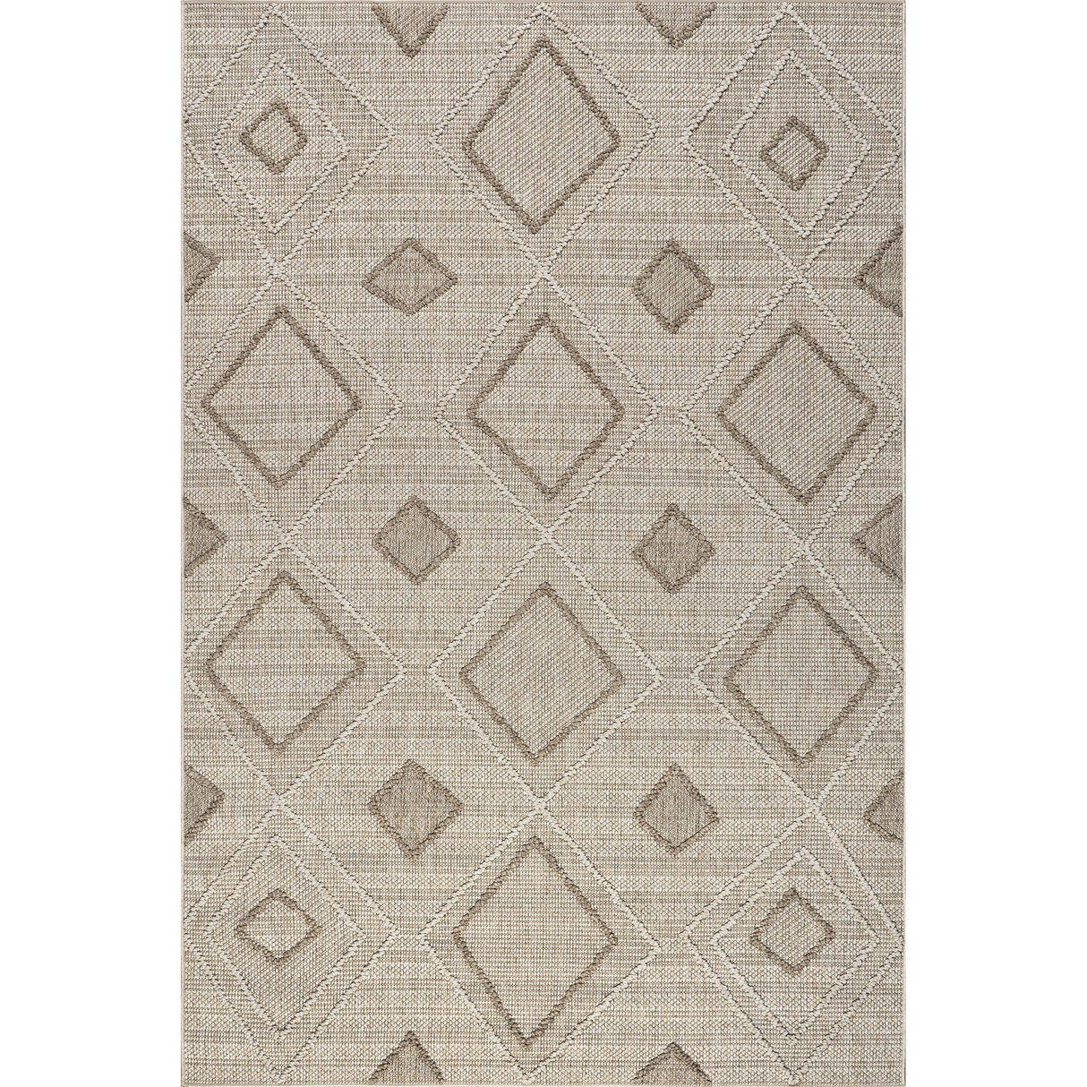 nuLOOM Aviana Transitional Geometric Area Rug, 5x8, Aviana Beige nuLOOM