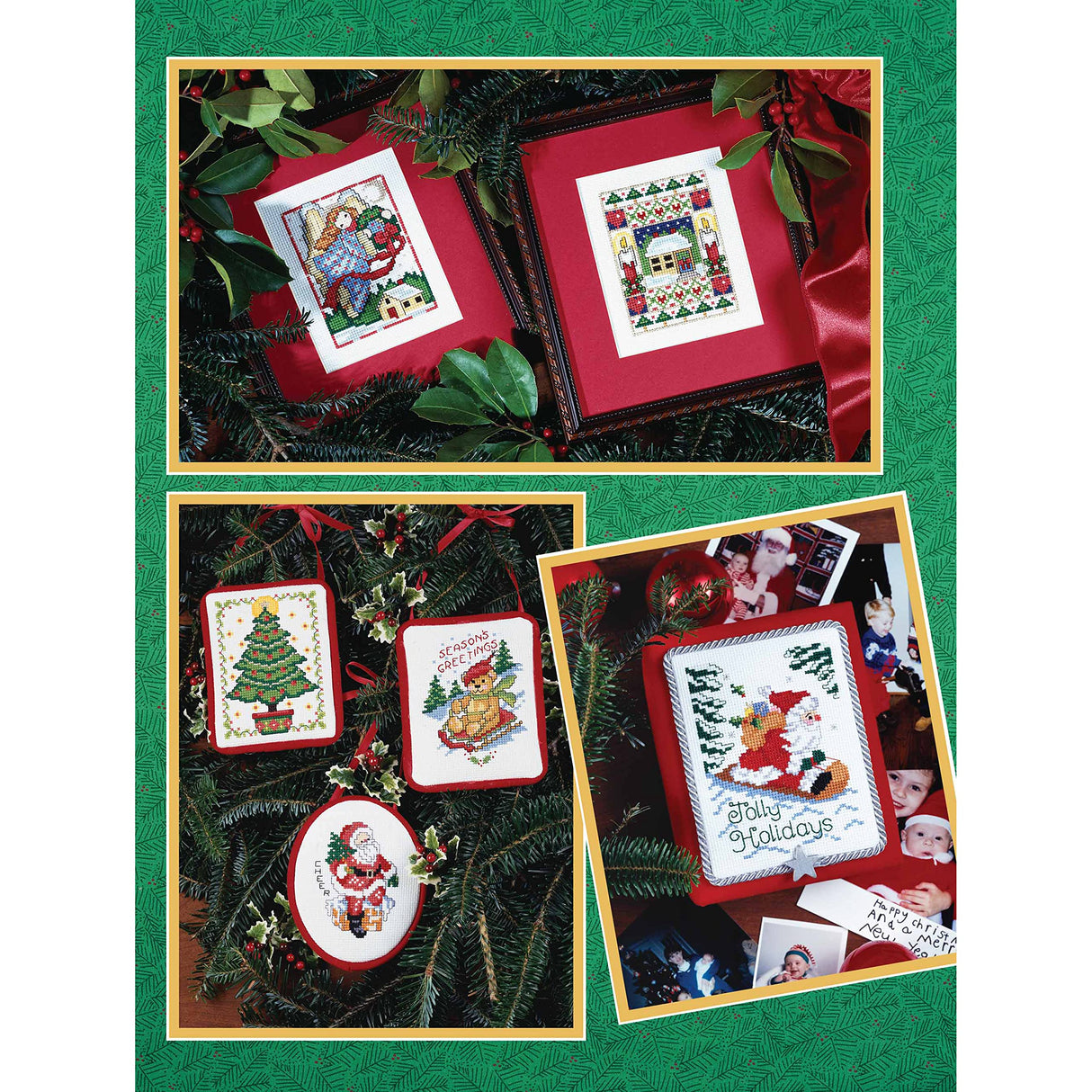 Fast & Festive, 50 Christmas Designs-Charming Cross Stitch Designs to use in a Variety of Christmas Projects LEISURE ARTS