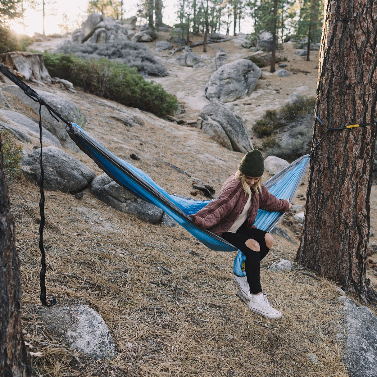 Wise Owl Outfitters Hammock Straps for Trees Heavy Duty - Set of Two 10ft Long, 1 Inch Thick Camping Hammock Tree Straps w/ 38 Loops & 2D Carabiners - Essential Hammock Accessories Wise Owl Outfitters