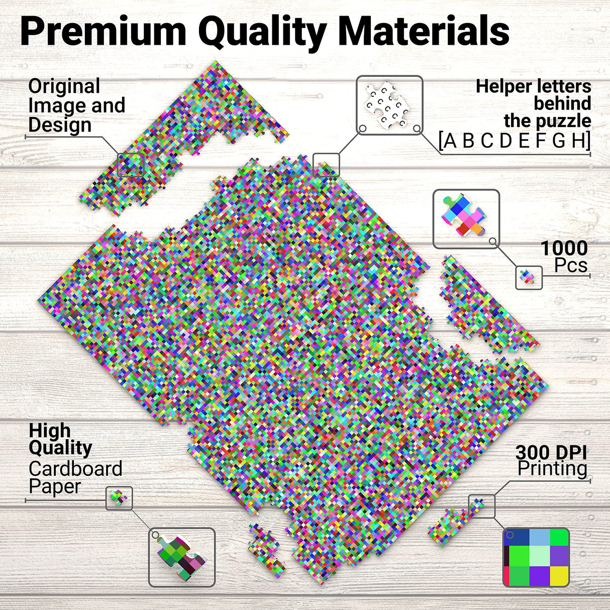 Jigsaw Puzzles 1000 Pieces Difficult Puzzles for Adults Get Your Challenging Jigsaw Puzzle for Adults 28x20 Inches (Pixel) TOOLILA