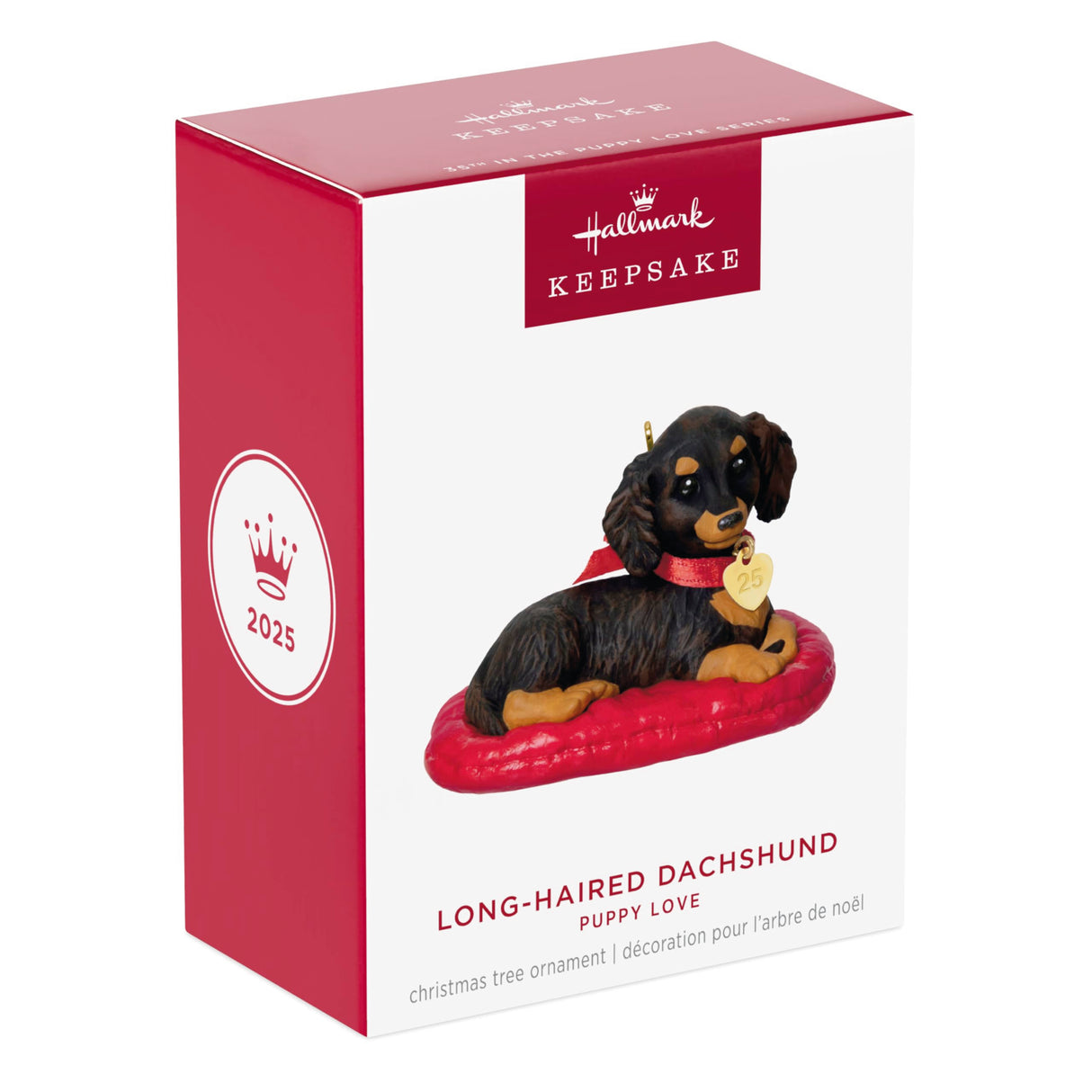 Hallmark Keepsake Christmas Ornament 2025, Puppy Love Long-Haired Dachshund 2025, Gifts for Animal Lovers Hallmark Keepsake