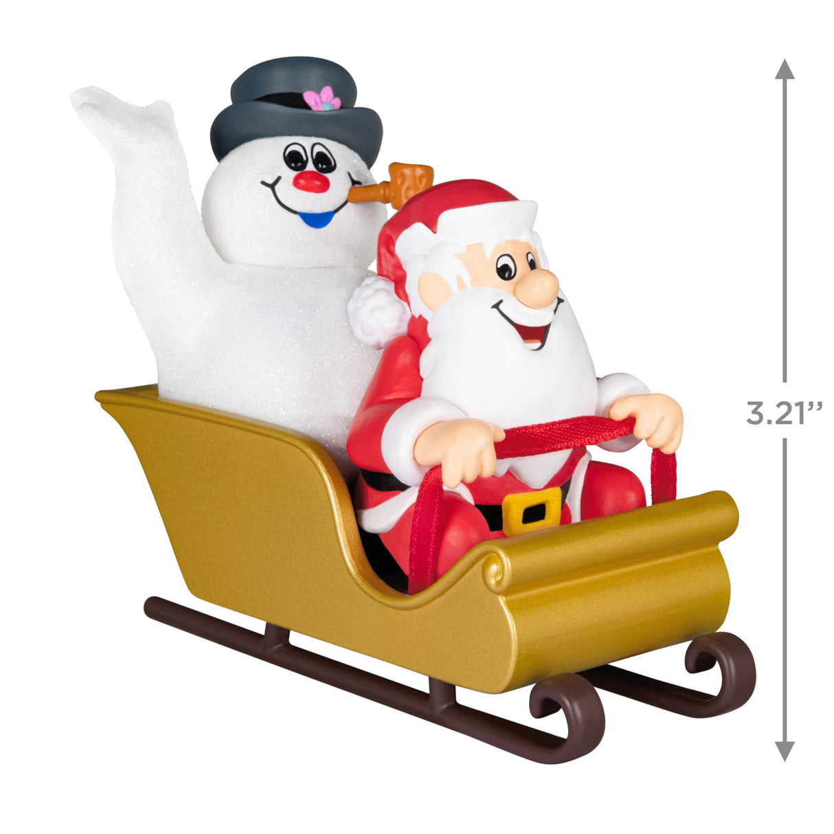 Hallmark Keepsake Christmas Ornament 2024, Frosty the Snowman Frosty and Santa Christmas, Movie Gifts Hallmark Keepsake