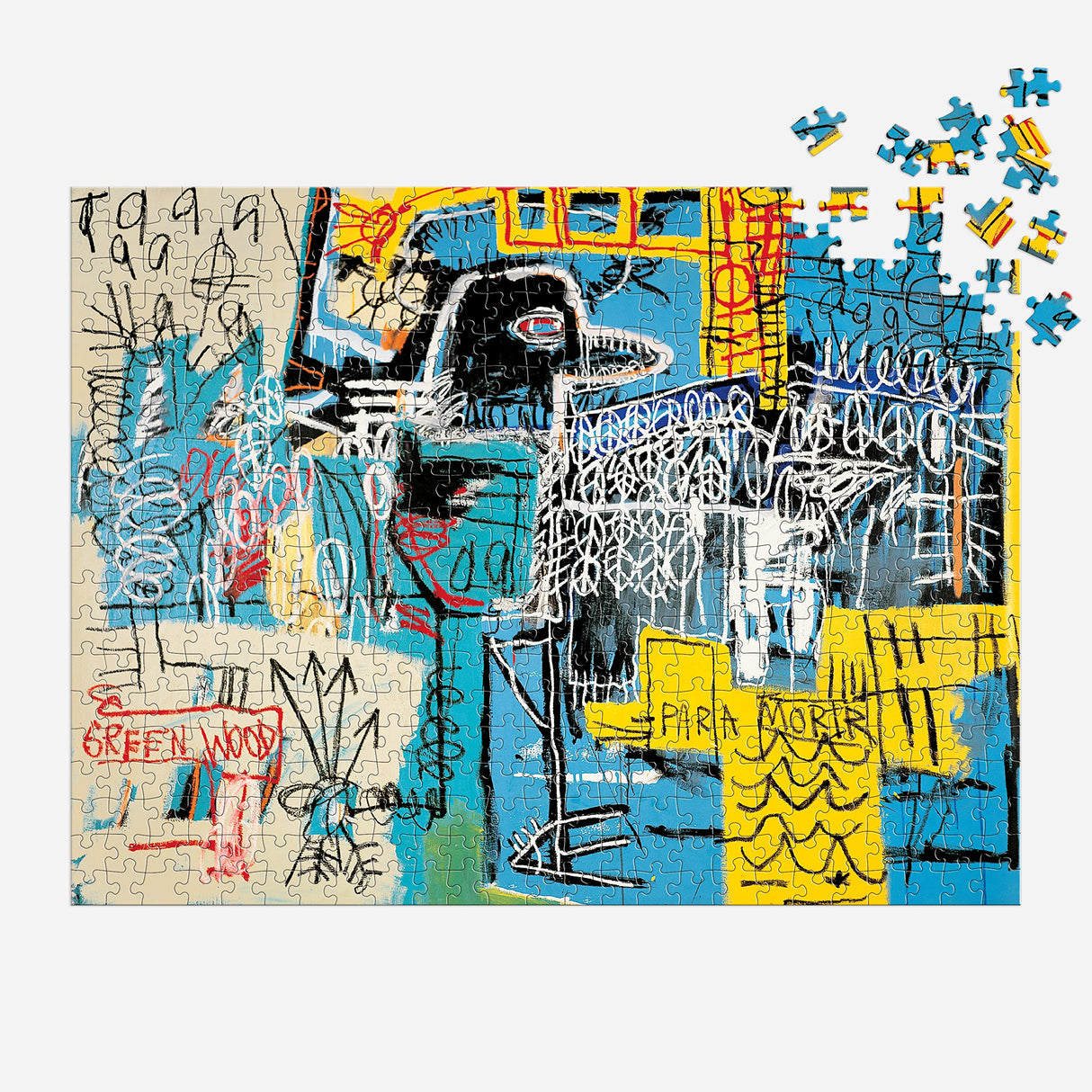Galison Basquiat Bird On Money – 500 Piece Book Puzzle with Iconic Bird On Money Charlie Parker Tribute Artwork Packaged in Magnetic Keepsake Book Sized Box Galison