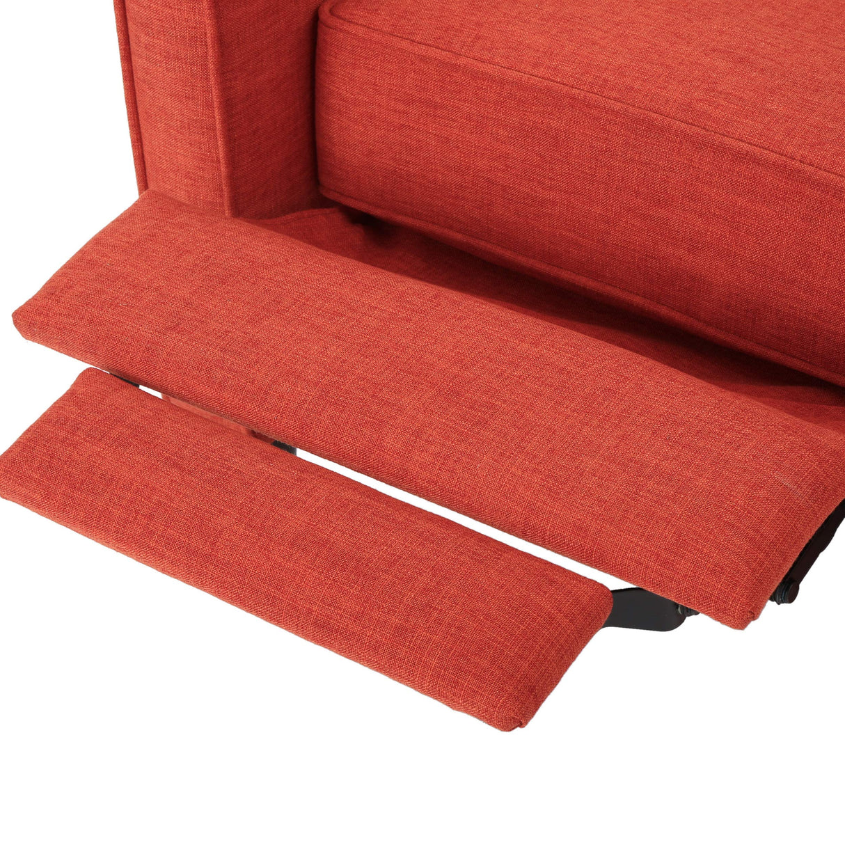 Christopher Knight Home GDFStudio Macedonia Mid Century Modern Tufted Back Fabric Recliner (Muted Orange) GDFStudio