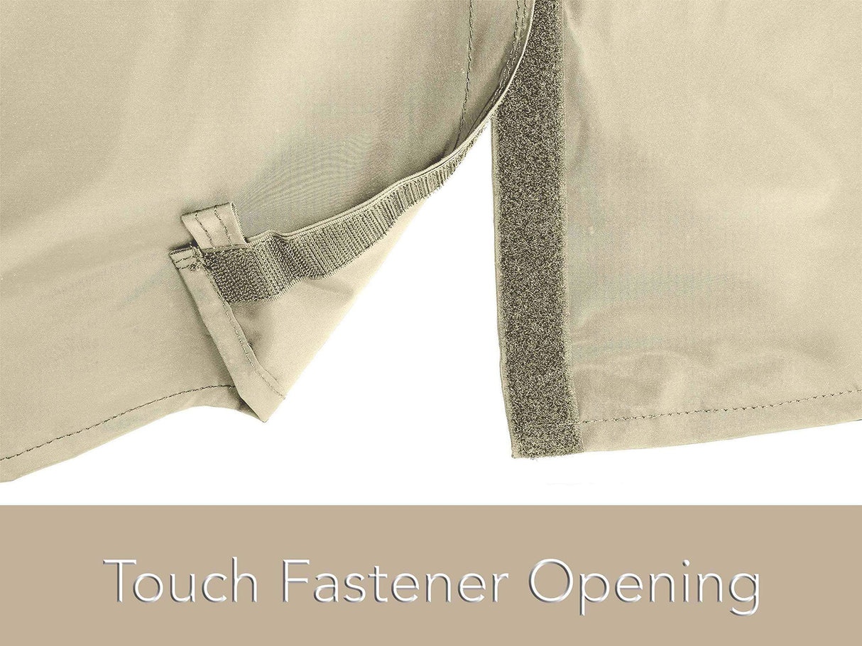 Covermates Shuffleboard Table Cover - Water-Resistant Indoor/Outdoor Cover, Weather Resistant Heavy Duty Table Game Cover, Elite 300D Polyester, 146W x 32D x 12H, Khaki Covermates