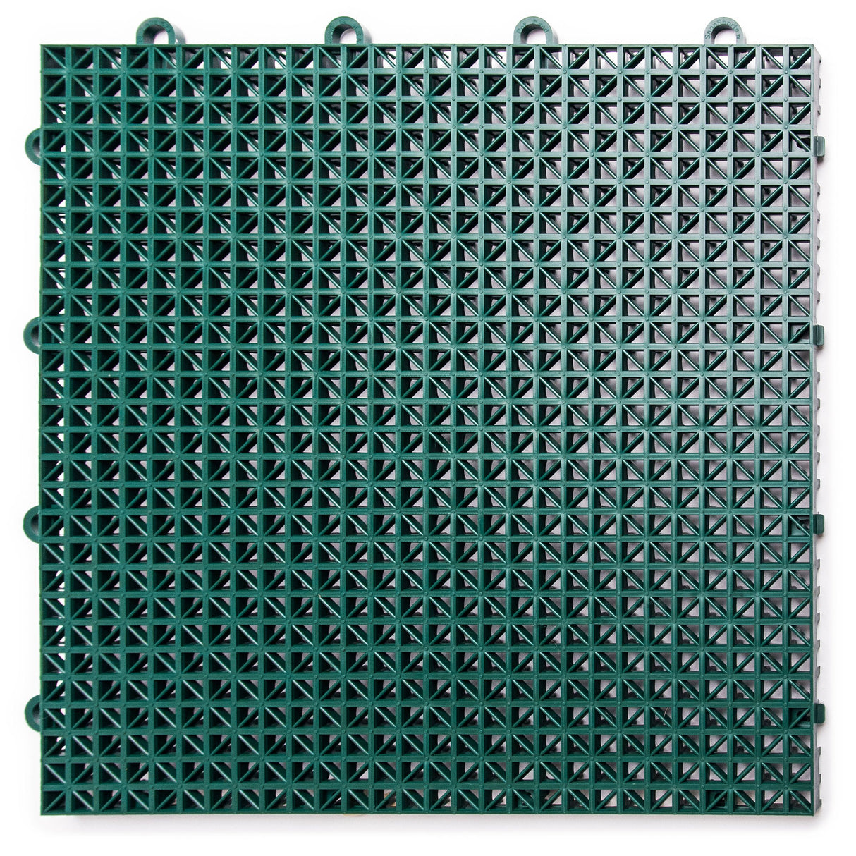 Big Floors DT40EVGN DuraGrid Outdoor Modular Interlocking Multi-Use Plastic Deck Tile, 40 Pack, Evergreen Big Floors