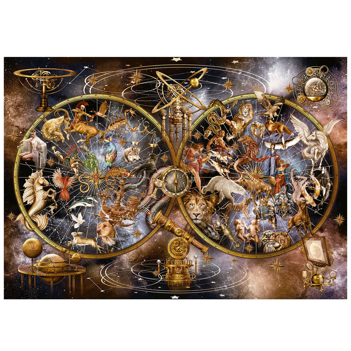 Educa - Constellations - 4000 Piece Jigsaw Puzzle - Puzzle Glue Included - Completed Image Measures 53.54"x 37.79" - Ages 14+ (19569) Educa