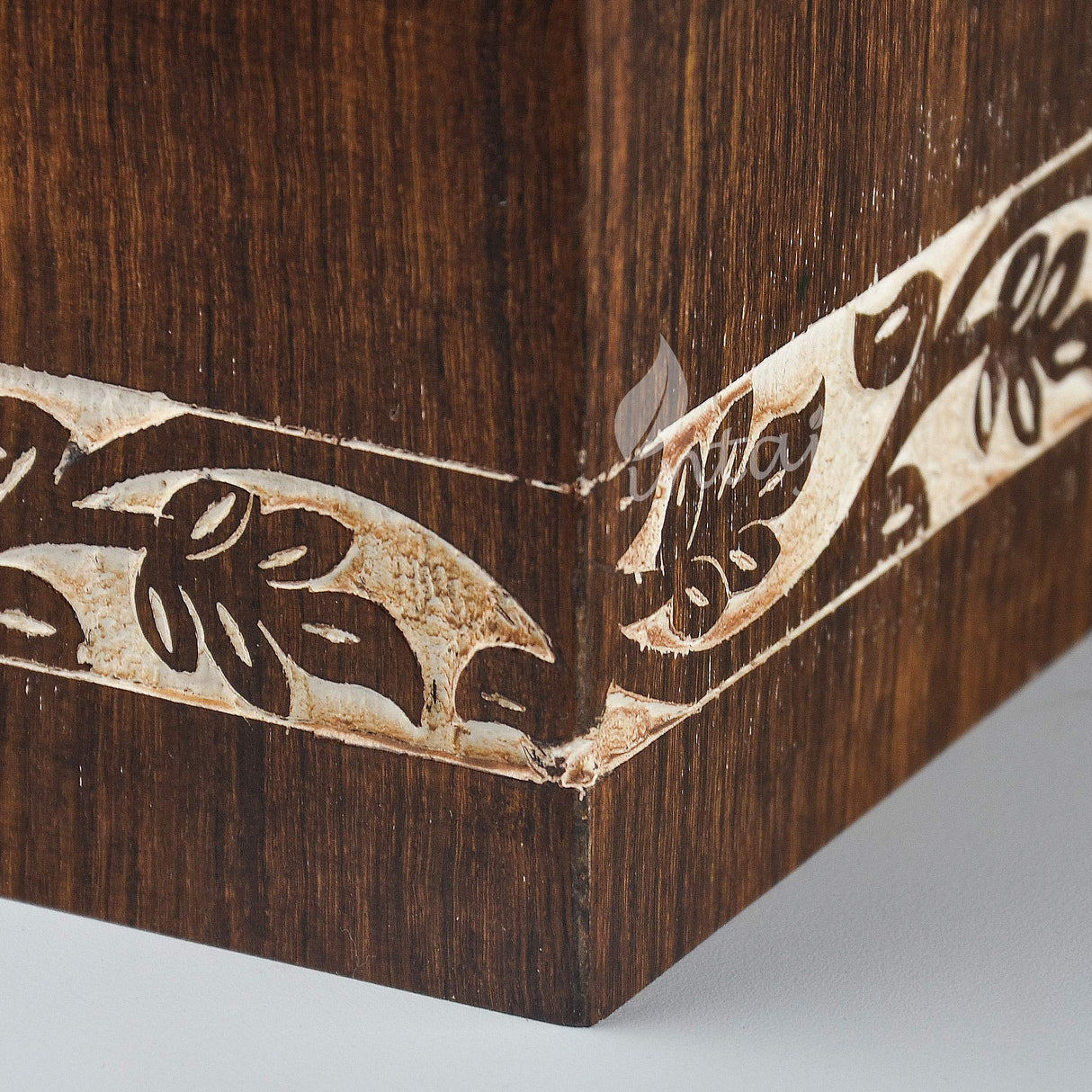 INTAJ Handmade Wooden Urn for Human Ashes - Cross Cremation Urn Premium Handcrafted - Adult Funeral Urn Handmade Human Urn for Ashes (Rosewood Cross, INTAJ