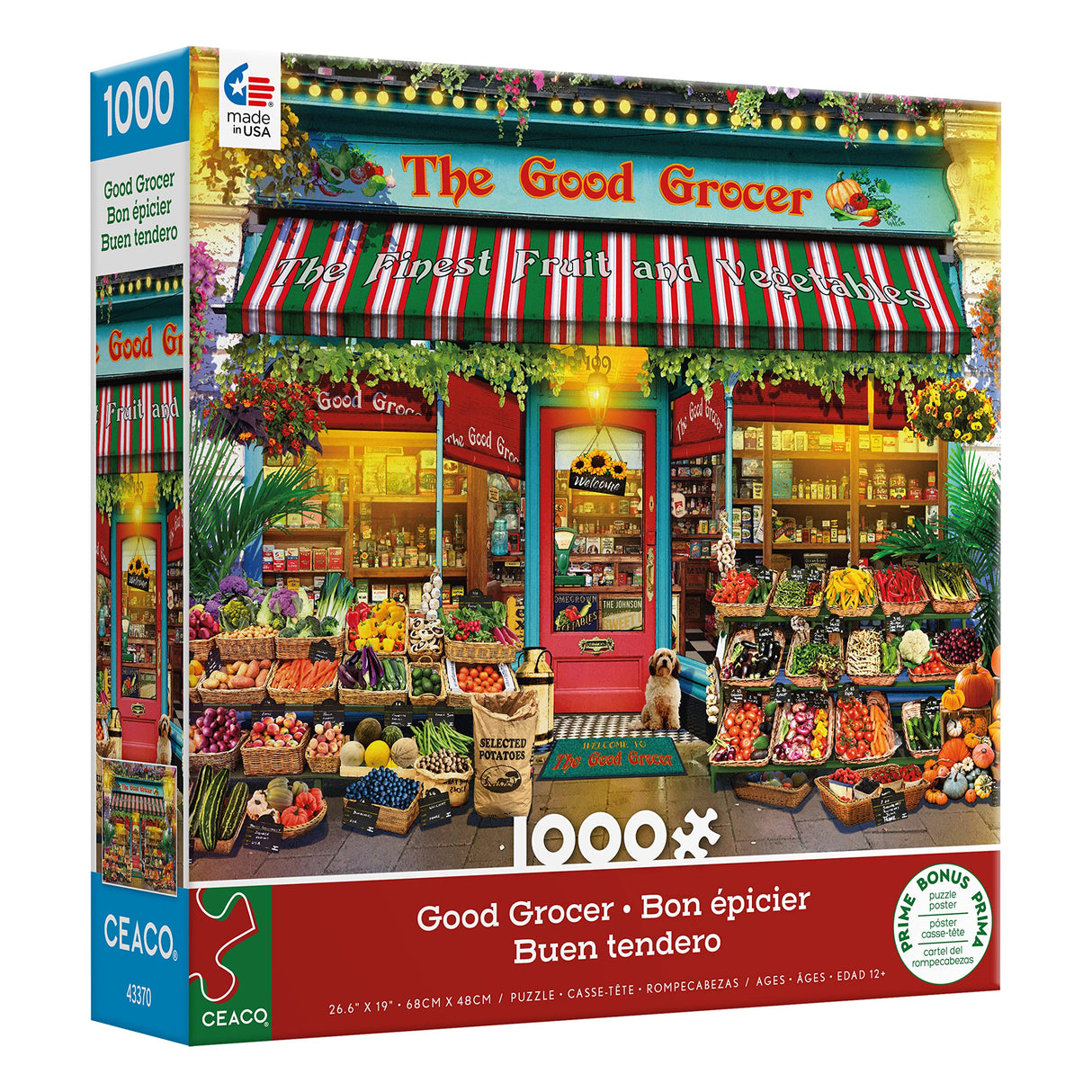 Ceaco - Gary Walton - Shop Windows - Good Grocer - 1000 Piece Jigsaw Puzzle Ceaco