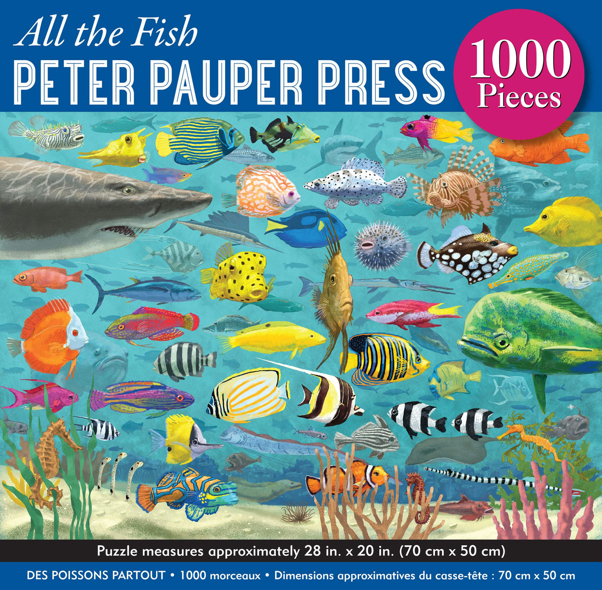 PETER PAUPER PRESS All The Fish 1000 Piece Jigsaw Puzzle PETER PAUPER PRESS