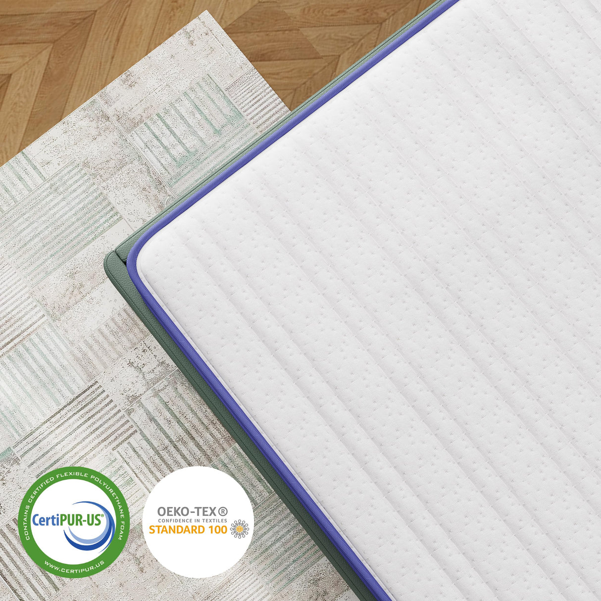 King Mattress, Rest Only 10 Inch King Size Mattress in a Box, Memory Foam & Individually Wrapped Coils Pocket Spring for Motion Isolation and Pressure Relief, Medium Firm RO REST ONLY