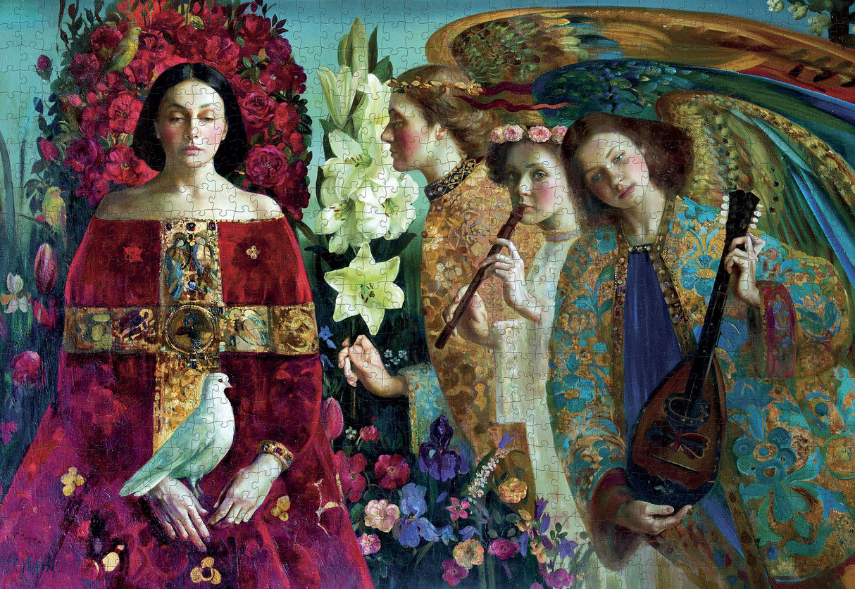 Olga Suvorova Annunciation 1000-Piece Jigsaw Puzzle Pomegranate