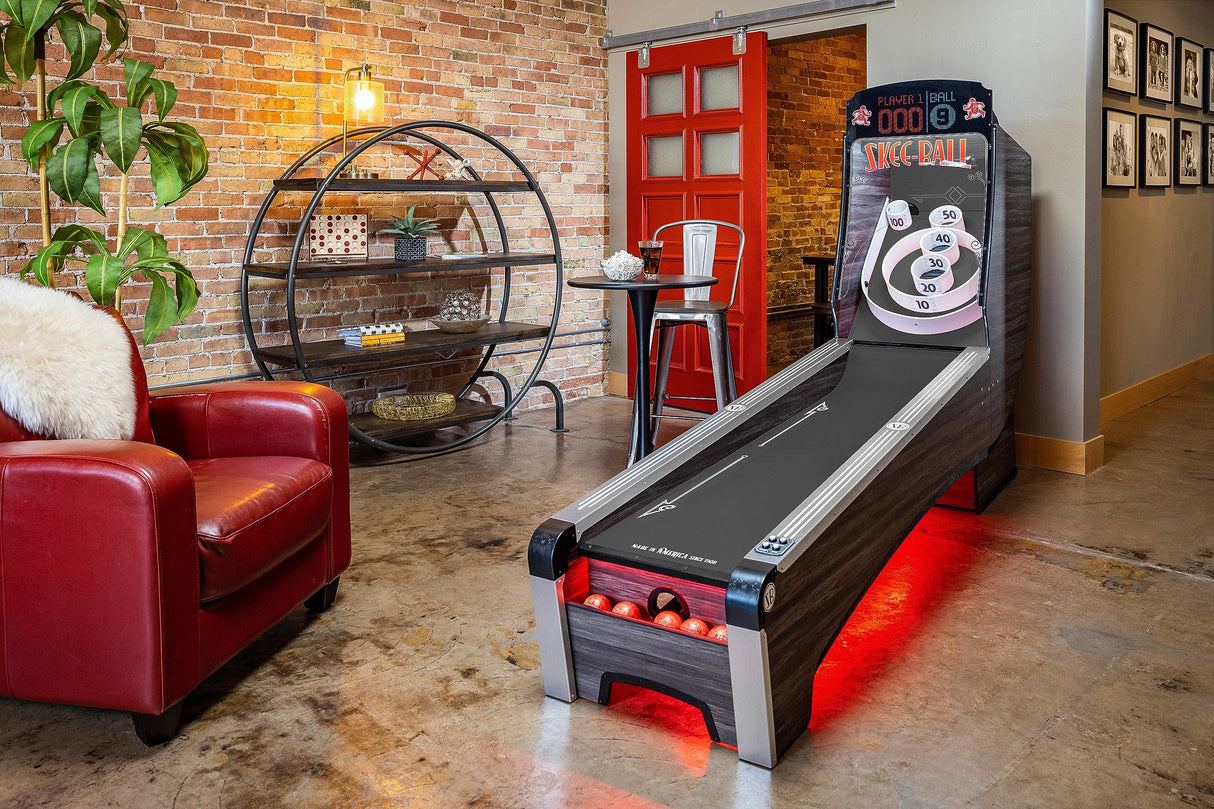 Skee-Ball Arcade Table Machine Game for Home Basement Recreation Room - Premium Nostalgic Classic Family Fun of Roll and Score - Made in The USA (Coal) Skee-Ball