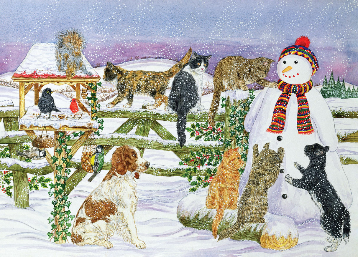 PETER PAUPER PRESS Snowman and Friends 1000 Piece Jigsaw Puzzle PETER PAUPER PRESS
