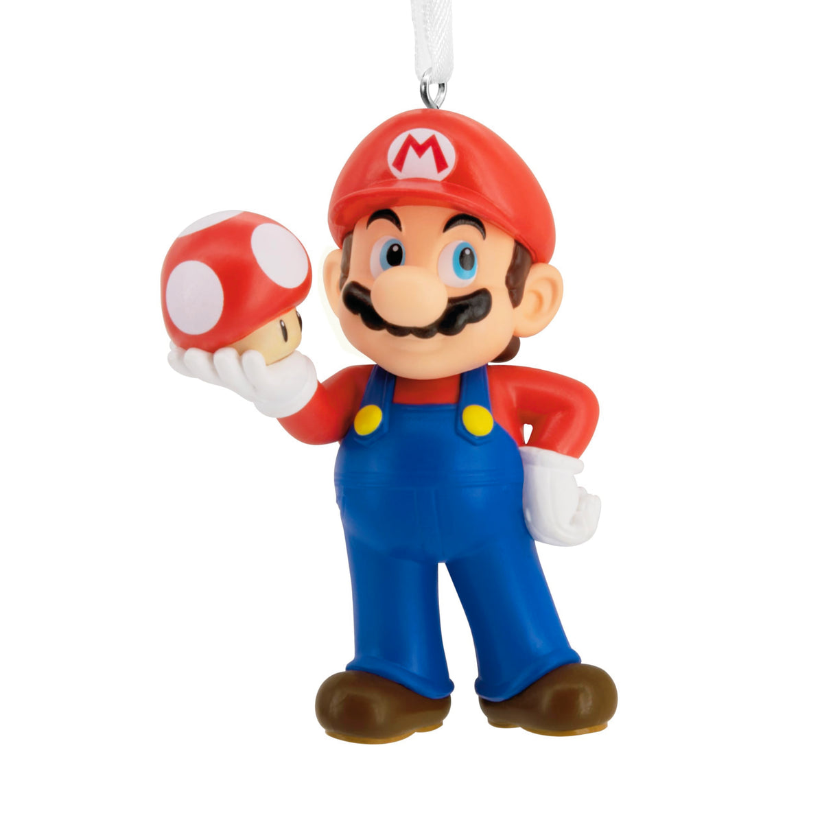 Hallmark Nintendo Super Mario with Super Mushroom Christmas Ornament Hallmark