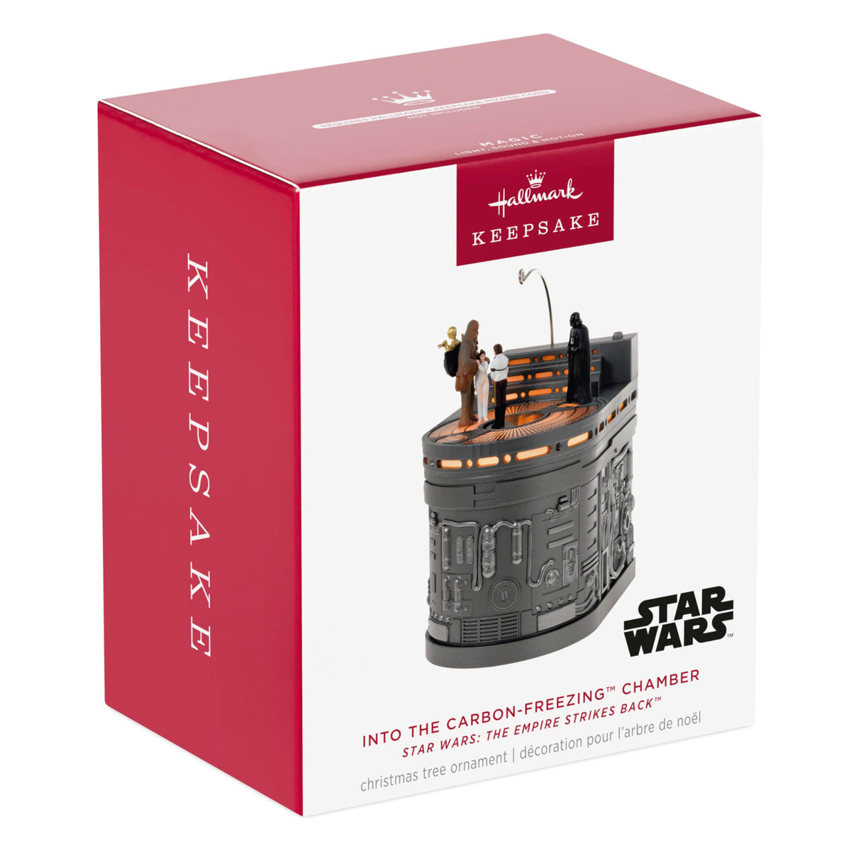 Hallmark Keepsake Christmas Ornament, Star Wars: The Empire Strikes Back Into The Carbon-Freezing Chamber with Light, Sound and Motion, Gifts for Star Wars Fans Hallmark Keepsake