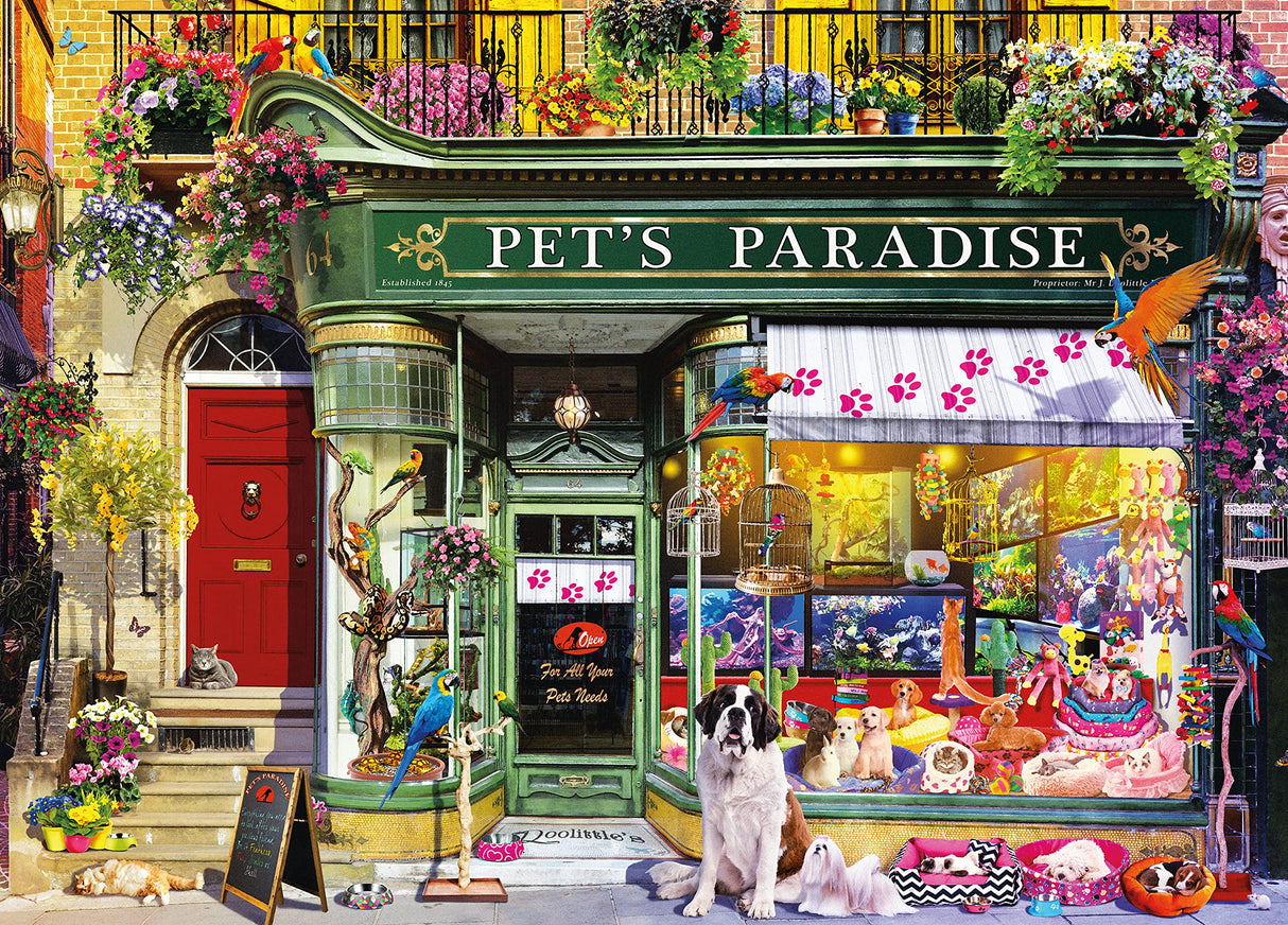 Ceaco - Shop Windows - Pet's Paradise - 1000 Piece Jigsaw Puzzle Ceaco