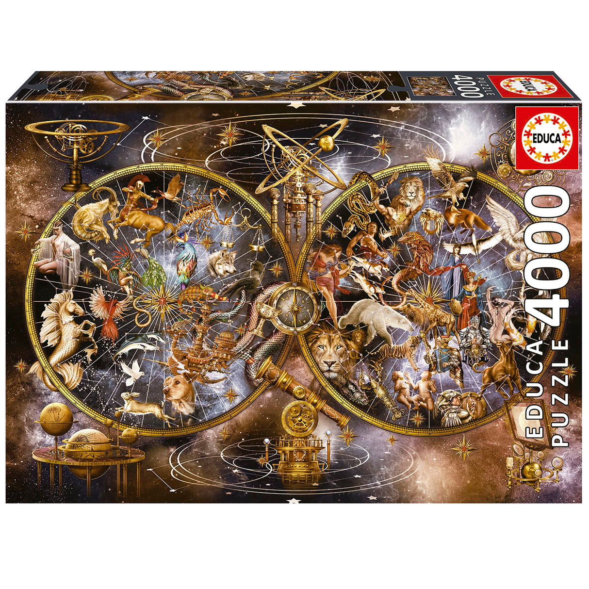 Educa - Constellations - 4000 Piece Jigsaw Puzzle - Puzzle Glue Included - Completed Image Measures 53.54"x 37.79" - Ages 14+ (19569) Educa