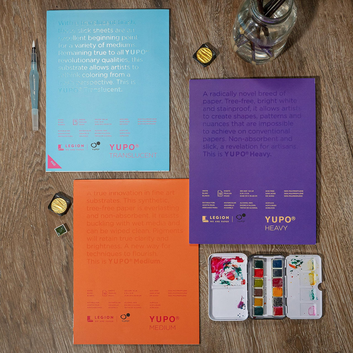 Yupo Synthetic Paper Pad - 11" x 14", Bright White, 10 Sheets Legion