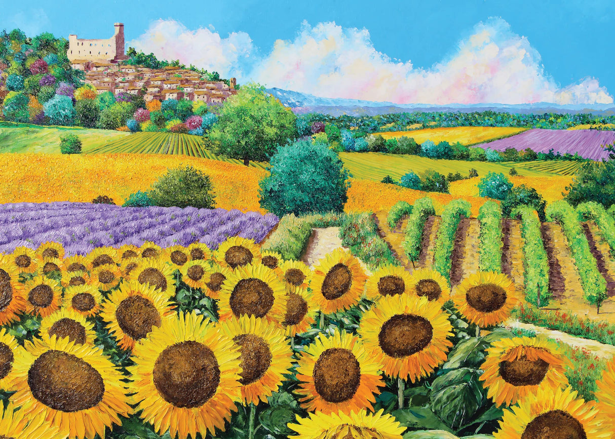Sunflowers & Vineyards 1000 Piece Puzzle PETER PAUPER PRESS