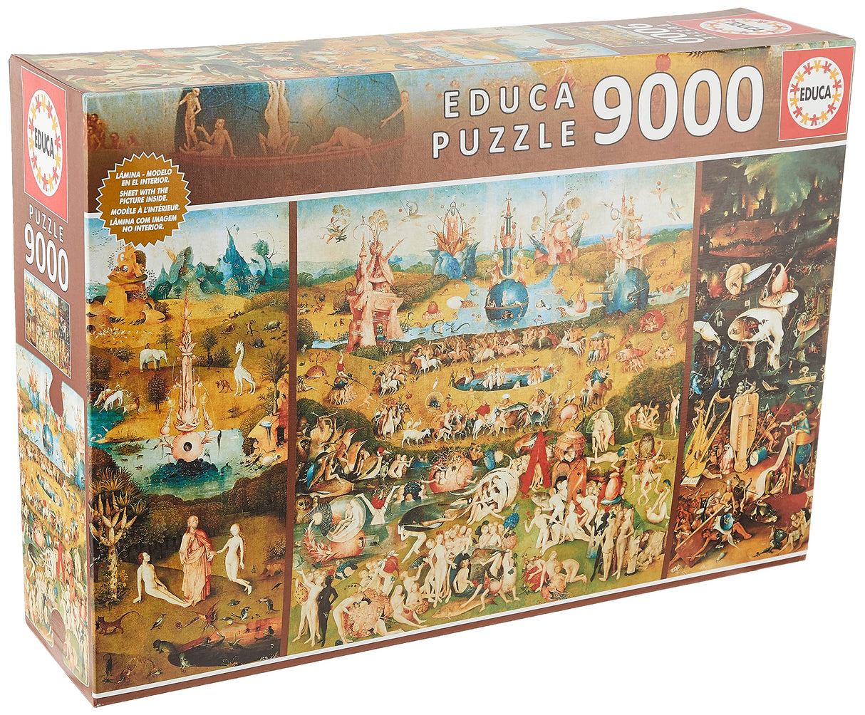 Educa 9,000 Piece Puzzle - The Garden of Earthly Delights Educa