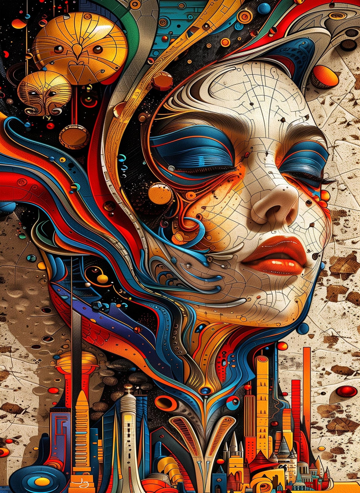 JigWall - 500 Pieces Magnetic Jigsaw Puzzles with a Magnetic Puzzle Board Included - Hard Puzzles for Adults - Art Wall Decor - Unique Gift & Difficult Puzzle - Premium Quality - Jeramondo Djeriandi JigWall