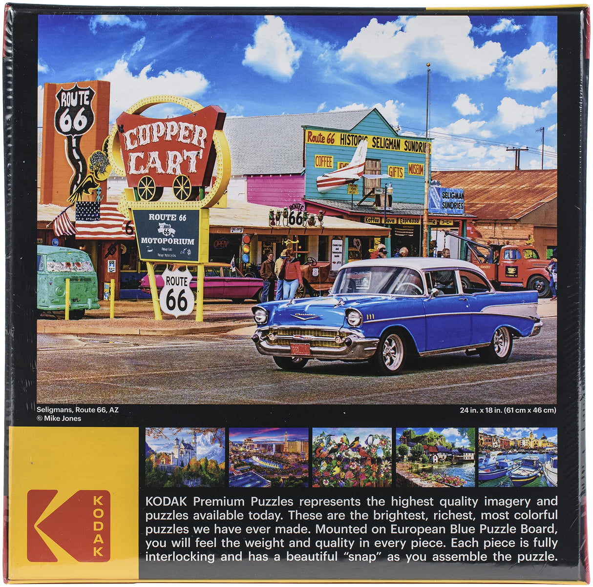 RoseArt - Kodak Premium - Seligmans Route 66 Arizona - 550 Piece Jigsaw Puzzle for Adults KODAK