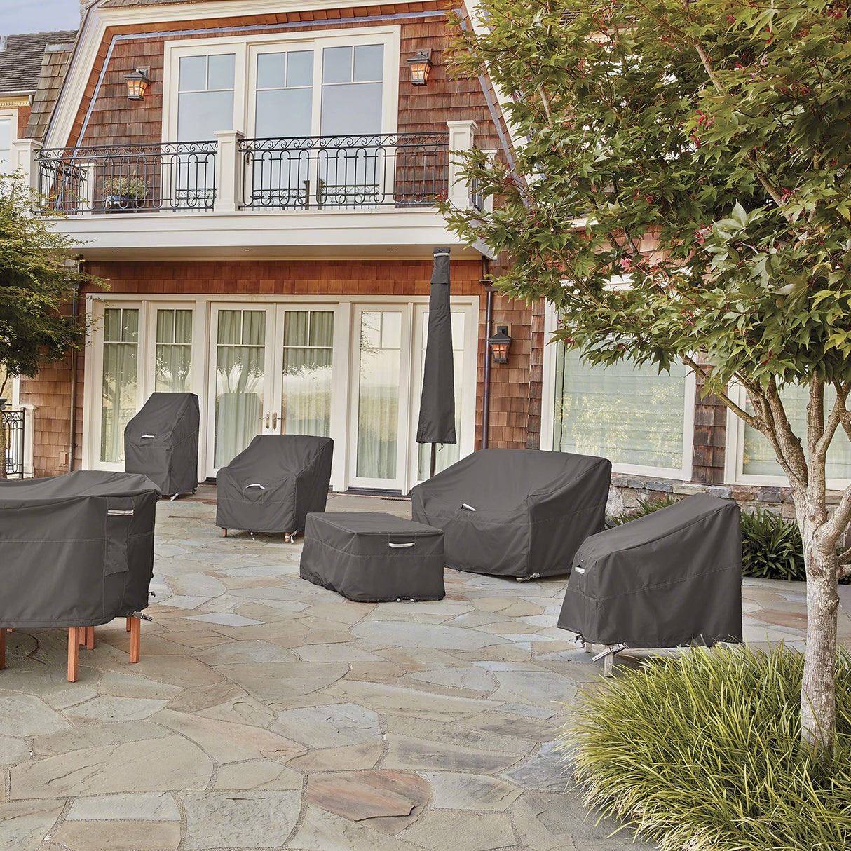 Classic Accessories Ravenna Water-Resistant 50 Inch Patio Loveseat Cover, Patio Furniture Covers Classic Accessories