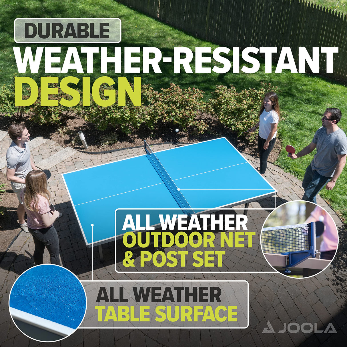 JOOLA Nova Pro Plus Indoor/Outdoor Table Tennis Table with Weatherproof JOOLA